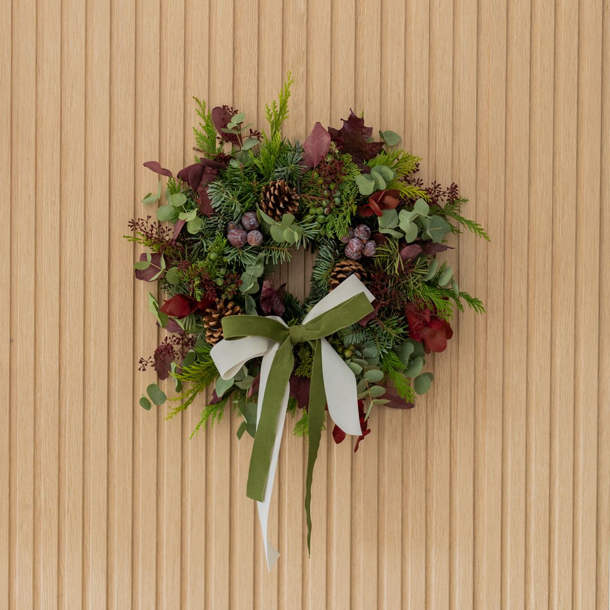 Corona natural de Navidad