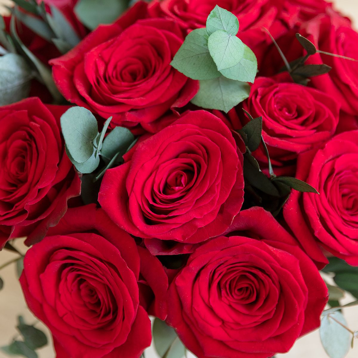 Sombrerera con rosas rojas Colvin