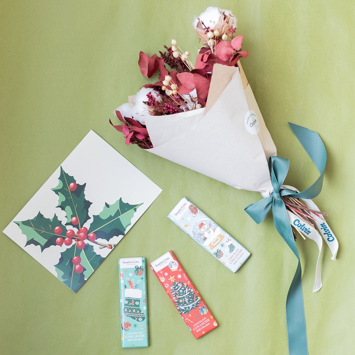 Pack Natal: Mini Buquê com Bombons e Cartão