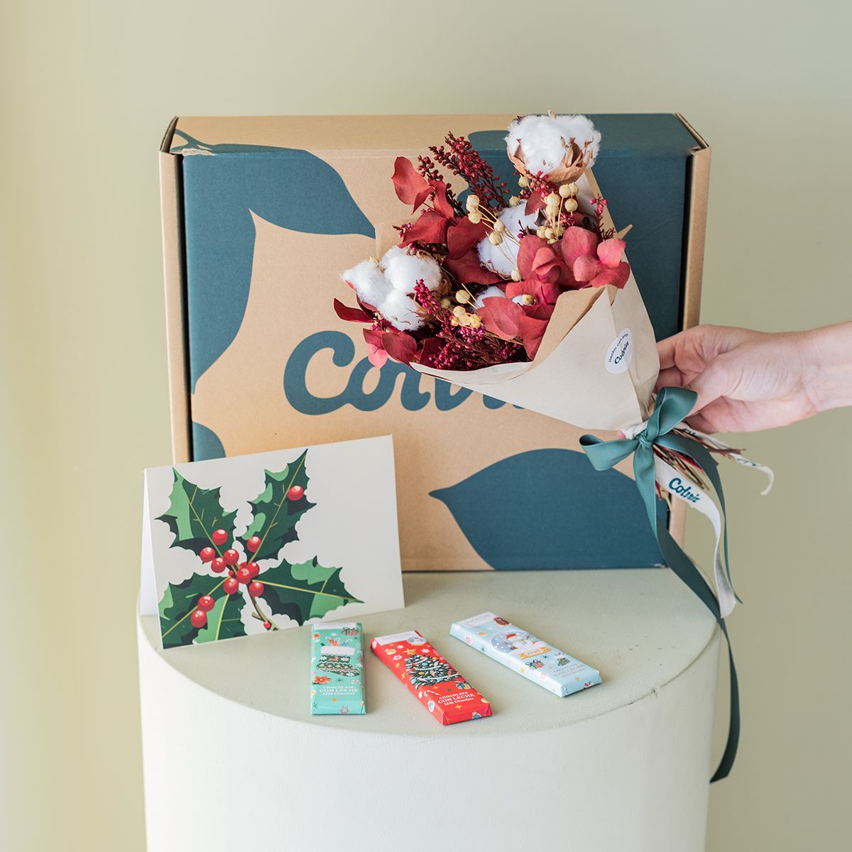 Pack Natal: Mini Buquê com Bombons e Cartão