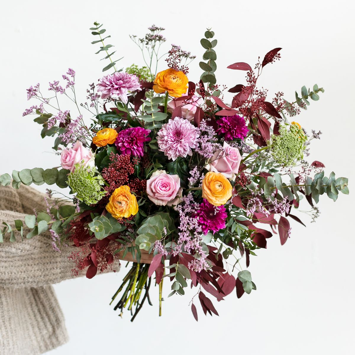 Enviar ramo con rosas y crisantemos San Valentín