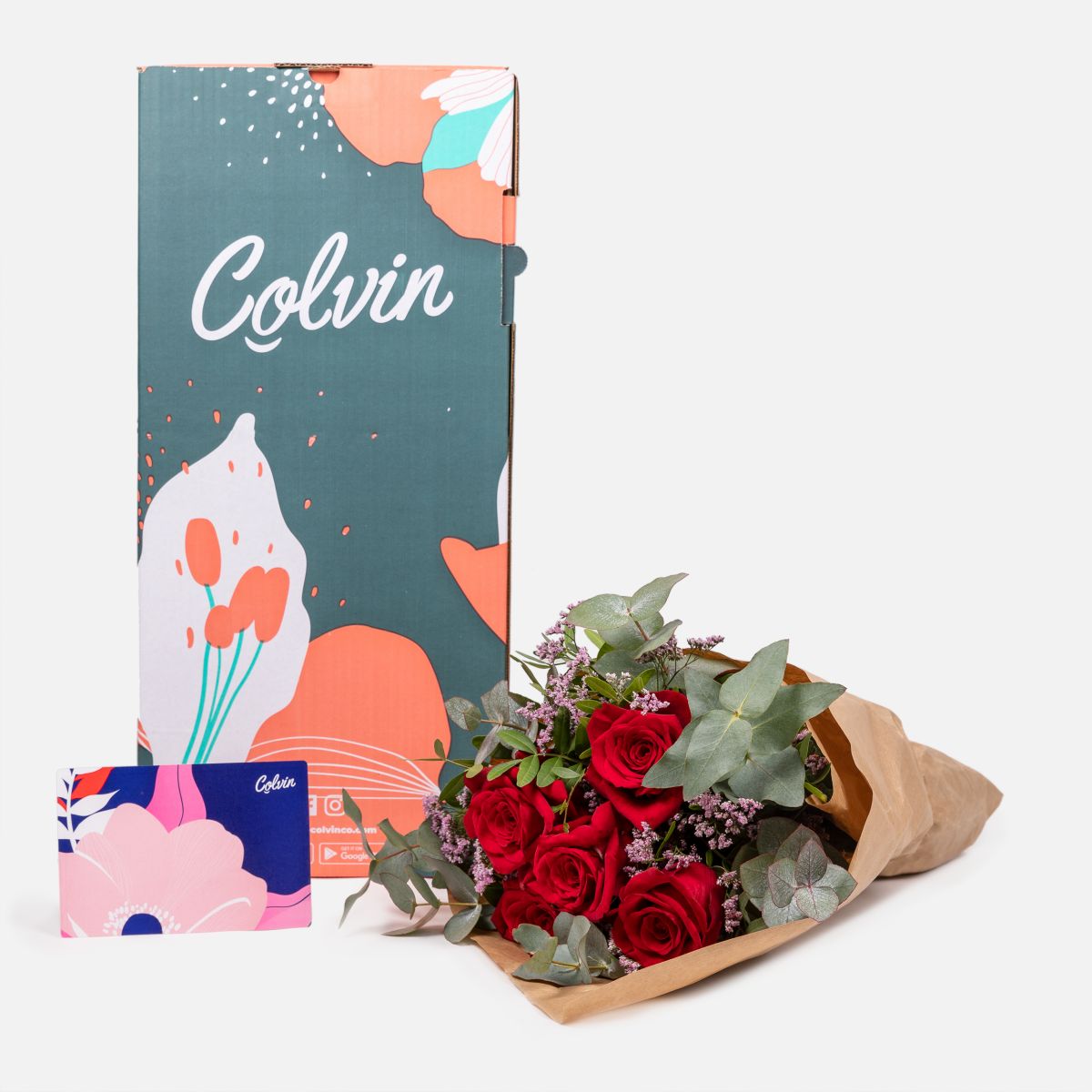 Ramo de flores con rosas rojas para San Valentín