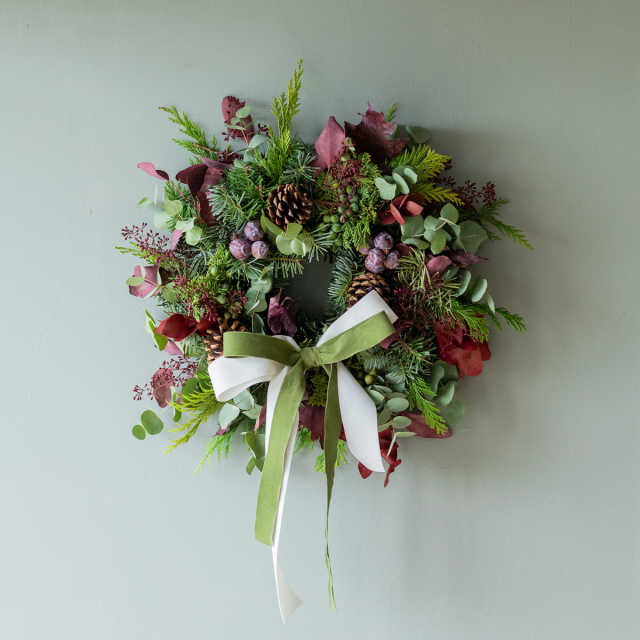 Corona natural de Navidad