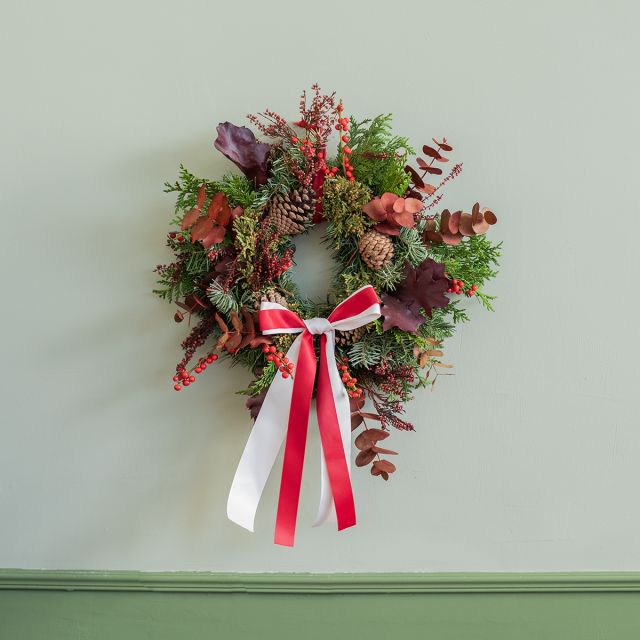 Corona natural de Navidad