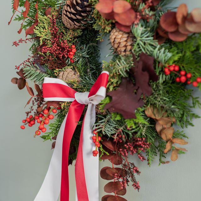 Corona natural de Navidad