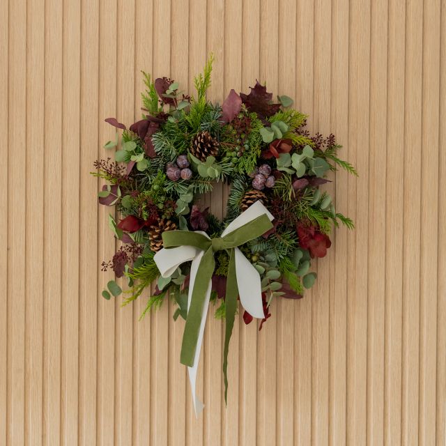 Corona natural de Navidad