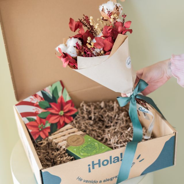 Pack Natal: Mini Ramo com Chocolate e Cartão
