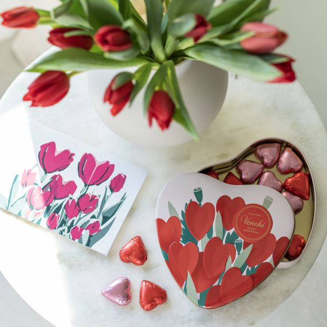 Pack Ramo Amelie con chocolate y dedicatoria