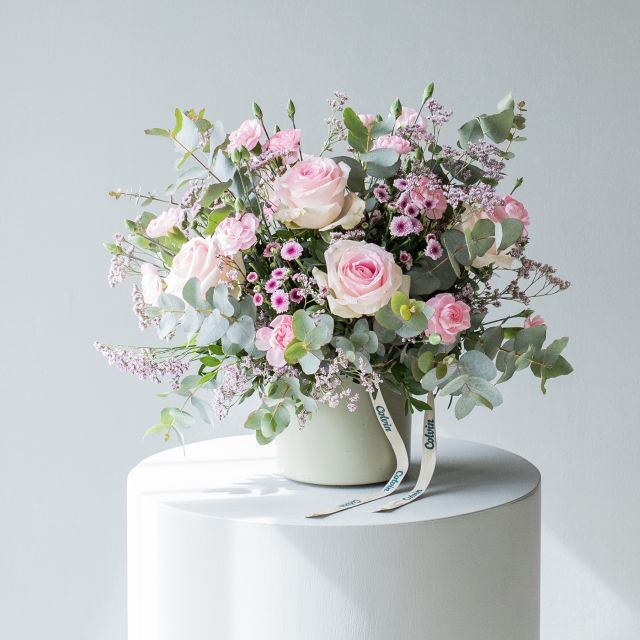 Arranjo com Rosas Cor-de-rosa